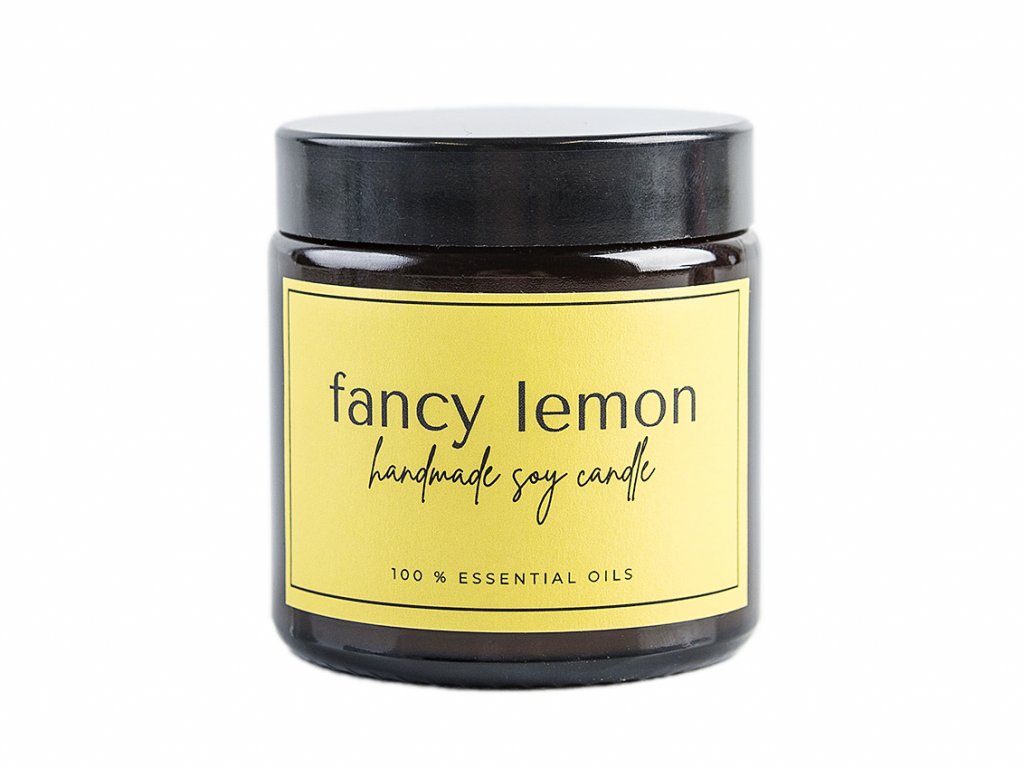 fancy lemon sojova 100% zdrava sviecka s citrusovou vonou 100g 3
