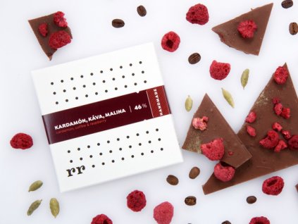 web tabulkova remeselna cokolada forra 46% 60g kardamon kava malina