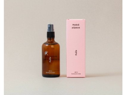 modra pupava ruza ruzova kvetinova voda 100 ml