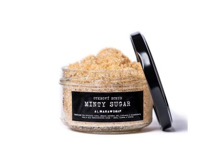 osviezujuci masazny cukrovy scrub na telo minty znacky almara soap 111222