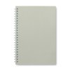zapisnik A5 s recyklovanou obalkou a bielou spiralovou vazbou s linajkami rope farba 2