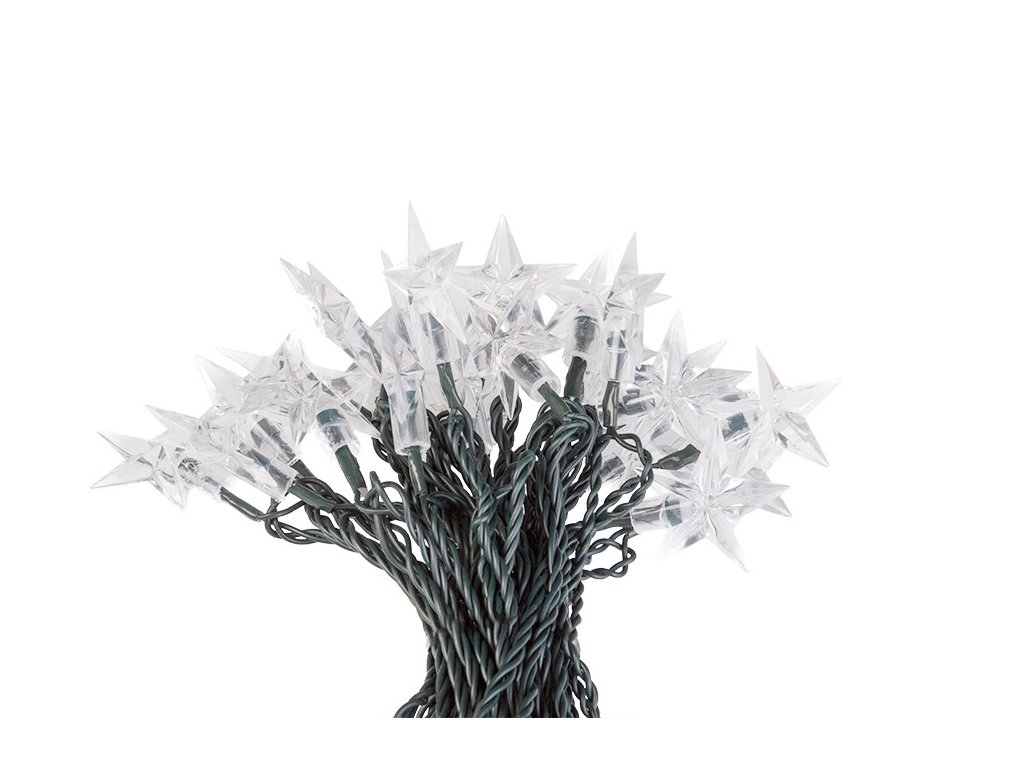 9322 2 vanocni led osvetleni 50 diod hvezdy studena bila
