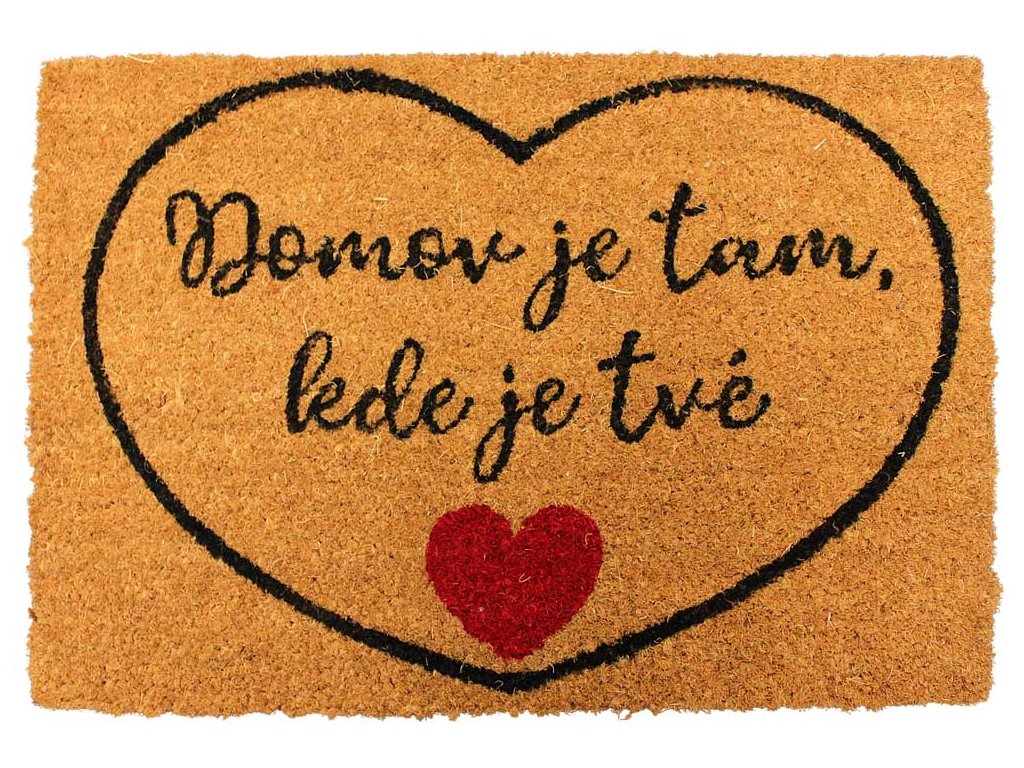 141801 rohozka domov je tam kde je tve srdce