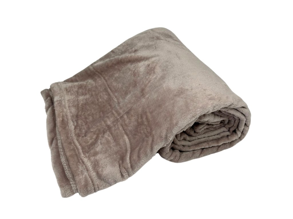 155663 1 mikroflanelova deka hnedobezova