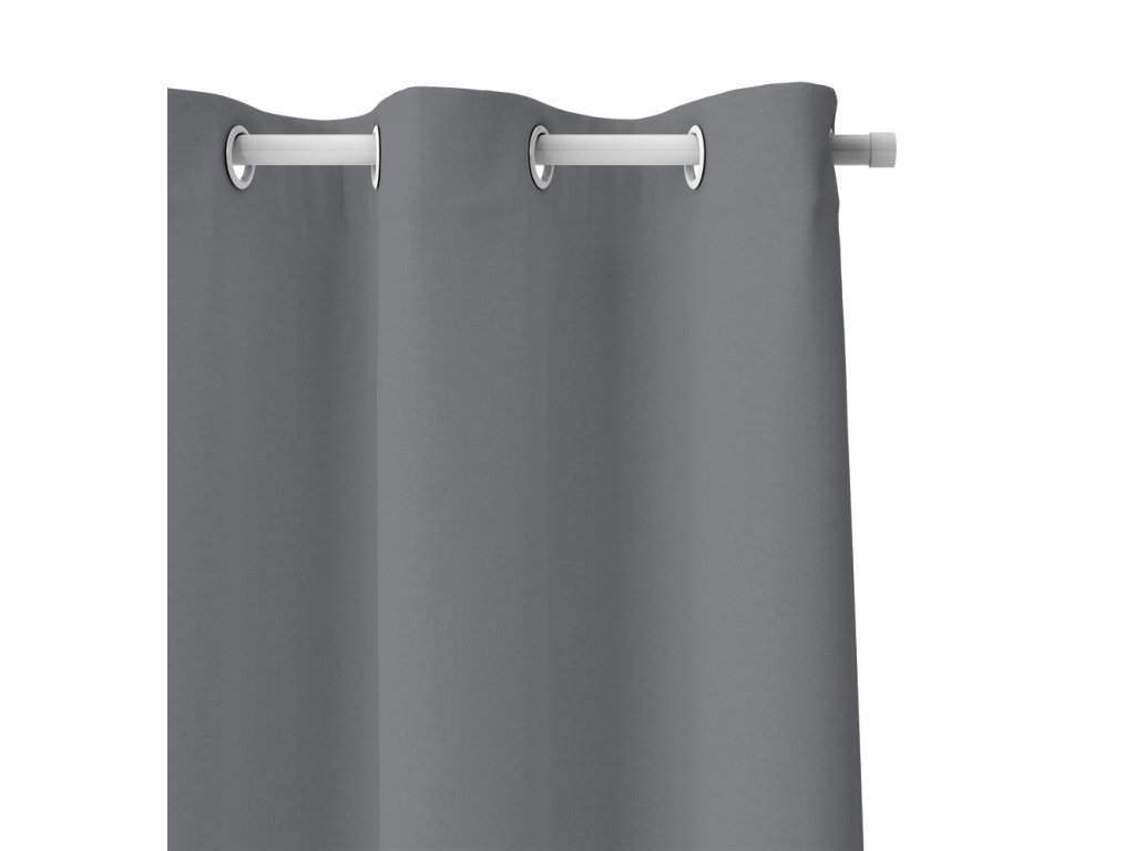 Zatemňovací závěs, tmavě šedá (Množství 2 ks)