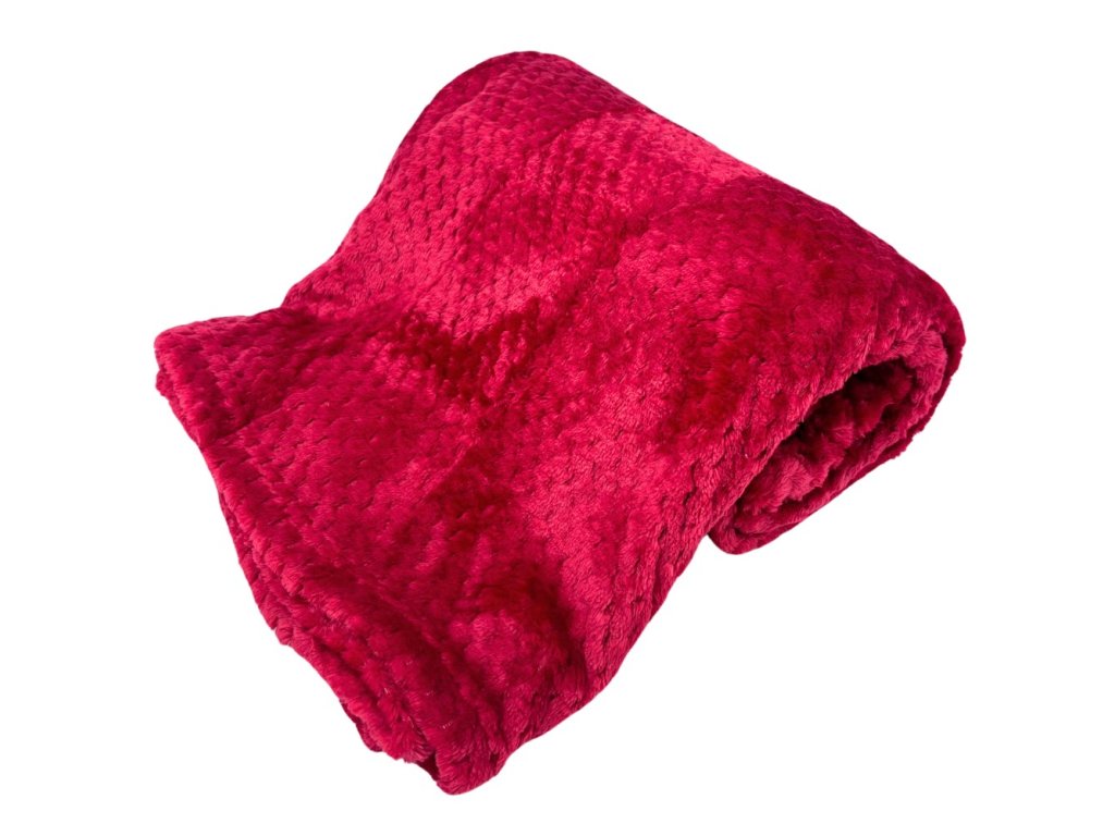 158432 mikroflanelova deka vinova s texturou