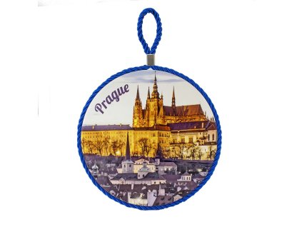 127842 keramicky dekoracni podtacek prazsky hrad
