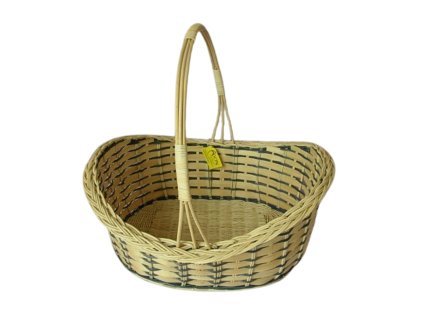 77484 1 kosik s uchem modre prouti 35 x 30 x 17 cm