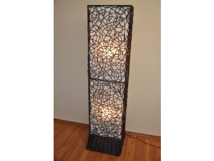 77607 lampa ratanova vysoka vcetne led zarovek