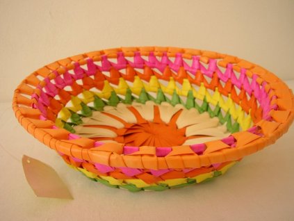 77727 miska palmovy list barevna