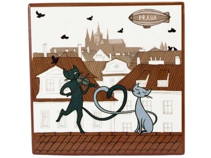 15320 keramicky podtacek ctverec 11 cm kocky praha