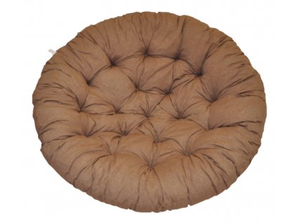 124299 polstr deluxe na kreslo papasan 100 cm latka hnedy melir
