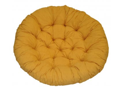 124335 polstr deluxe na kreslo papasan 100 cm latka zluty melir