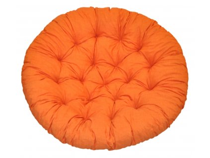 77883 polstr deluxe na kreslo papasan 110 cm oranzovy melir