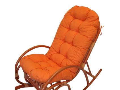 77931 polstr na houpaci kreslo oranzovy melir