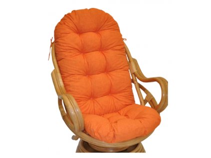 78345 polstr na kreslo swivel oranzovy melir