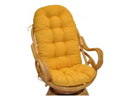 78378 polstr na kreslo swivel zluty melir