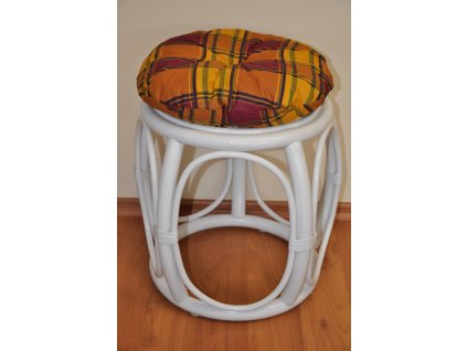 78537 polstr na ratanovou taburetku okrovy prumer 35 cm