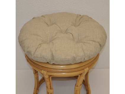 129999 polstr na ratanovou taburetku prumer 40 cm tmave bezovy melir