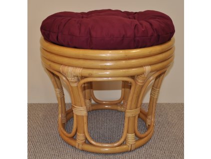 78552 polstr na ratanovou taburetku vinovy prumer 40 cm