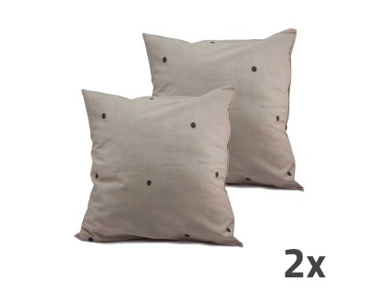72506 home elements povlak na polstar 40x40 cm sada 2 ks sedy puntik