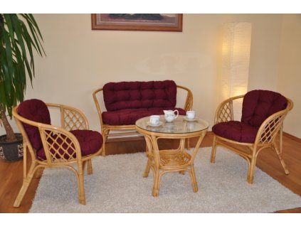 79125 ratanova sadaci souprava bahama velka polstr vinovy