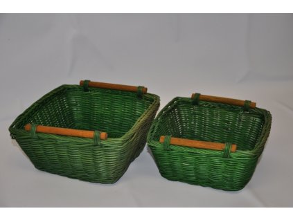 80235 ratanovy kosik set 2 mensi varianta zelena