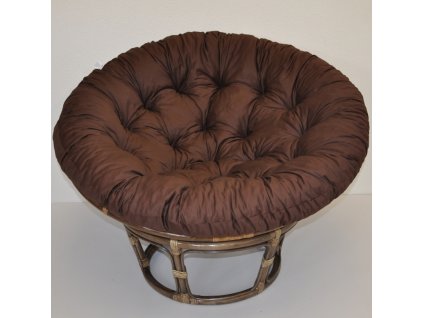 134026 ratanovy papasan 110 cm hnedy polstr hnedy kepr