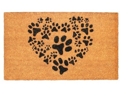 14954 home elements rohoz z kokosovych vlaken srdce z tlapek 43x73 cm