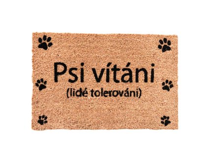66464 2 home elements rohoz z kokosovych vlaken psi vitani 40x60 cm