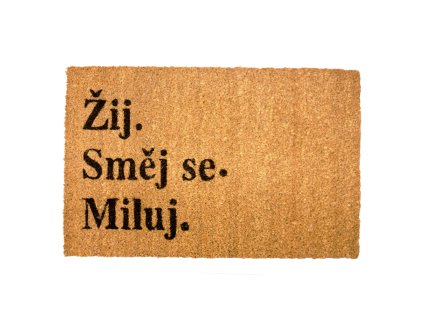 66479 rohozka zij smej se miluj