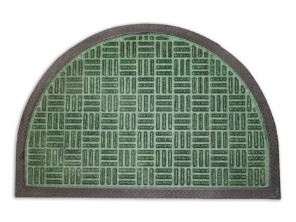 10944 home elements rohoz gumova pp pulkruh zelena 40x60 cm