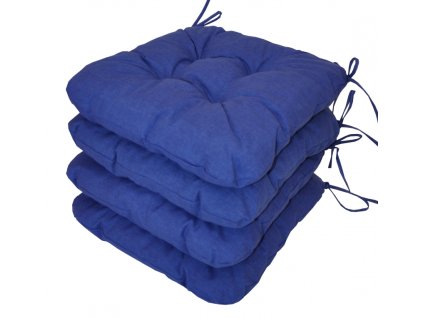 134188 sedak uni barva tmave modry melir set 4 kusy