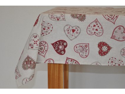 134449 ubrus cervena srdce
