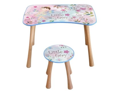 81801 home elements popcorn stolek detsky maly se stolickou kvetinova vila