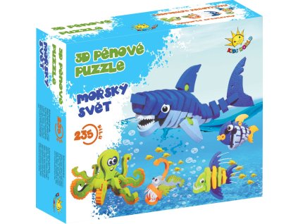 51203 7 3d penove puzzle morsky svet