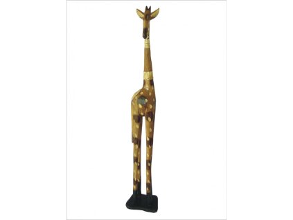 81066 drevena zirafa afrika hneda 1 m