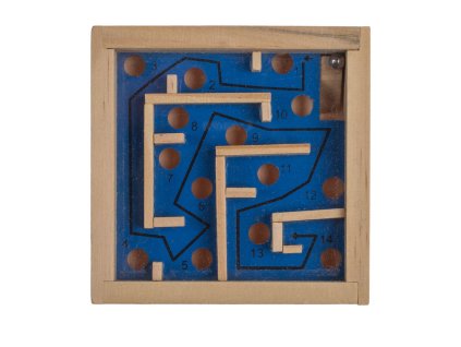 140277 drevena hra bludiste modra