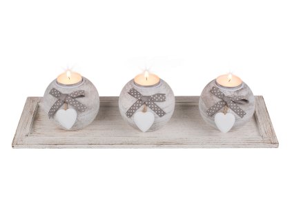 140454 dverena dekorativni sada drzaku na svicky srdce