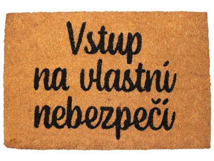 141807 home elements rohoz 40x60 cm vstup na vlastni nebezpeci