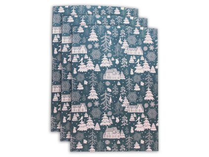 141924 home elements sada 3 uterek 50 70 cm zimni les