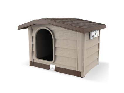 142875 5 bama bouda pro psy bungalow l 110x94x77cm hneda