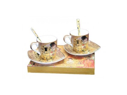 143664 home elements espresso sapo sada 2 x 90 ml klimt polibek zlaty
