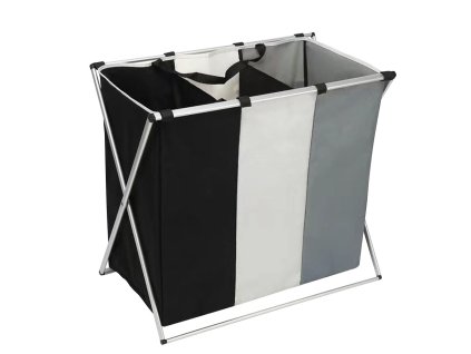 143736 skladaci textilni kos trikomorovy 118 l 66 x 60 x 39 cm