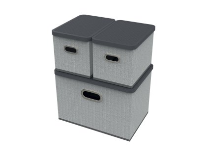 143727 ulozny box s vikem sada 3 ks seda