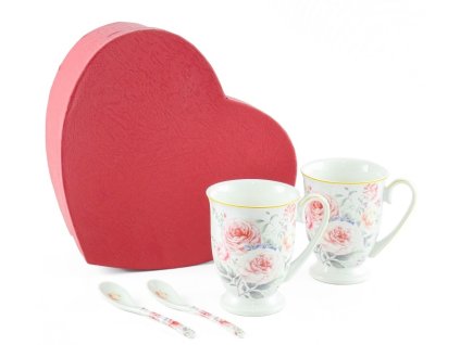 144332 home elements sada dvou salku 280 ml se lzickami ruze