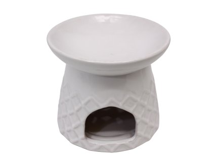 158301 aromalampa 10 cm barva bila