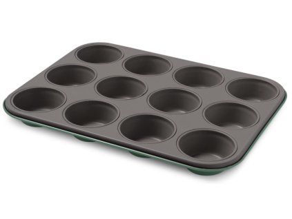 Guardini Plech na 12 muffinů 27 x 35 x 3 cm (Barva zlatá a zelená)