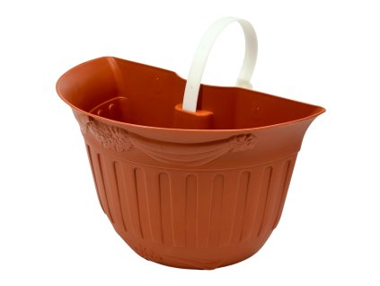 147455 3 zavesny kvetinac gerla terracotta sada 2 ks