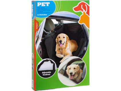 159257 ochranna deka pro psa do auta 125x43x38cm cerna